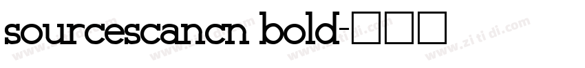 sourcescancn bold字体转换